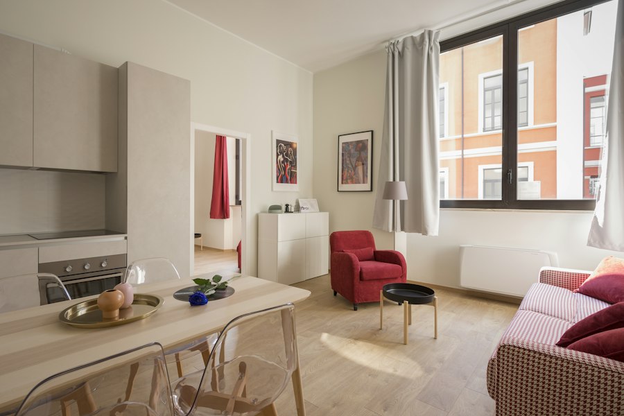 M Square loft living room